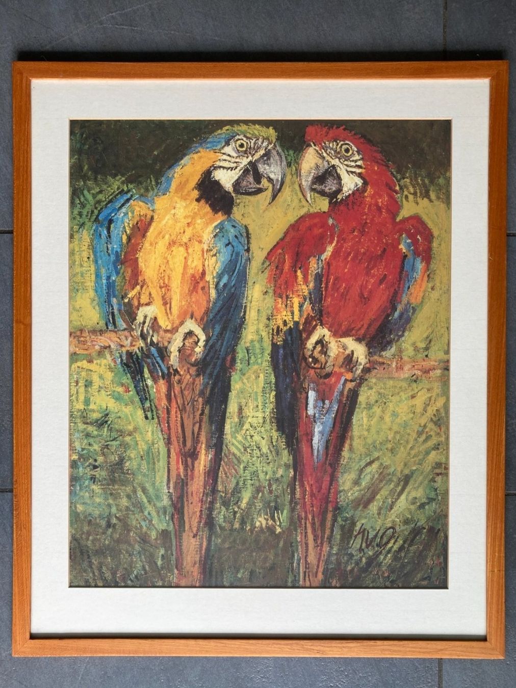 Foto & Immagini: Fritz Hug  Kunstdruck  Papageien  Ara – Usato da Subingen venduto da ArtBead