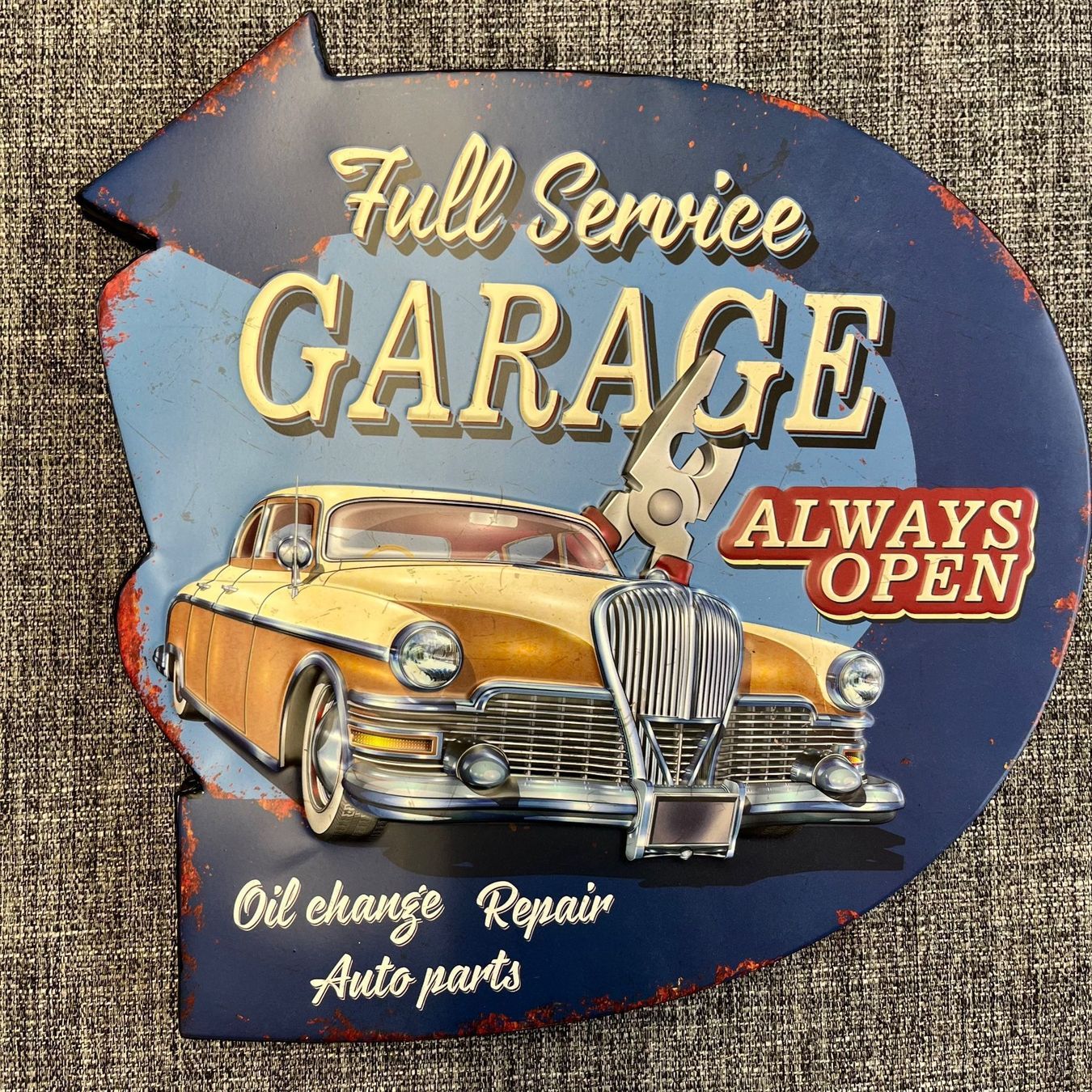 Insegne: Garage Full Service Schild Metal Art – Nuovo (secondo la descrizione) da Schwyz venduto da rs-trend