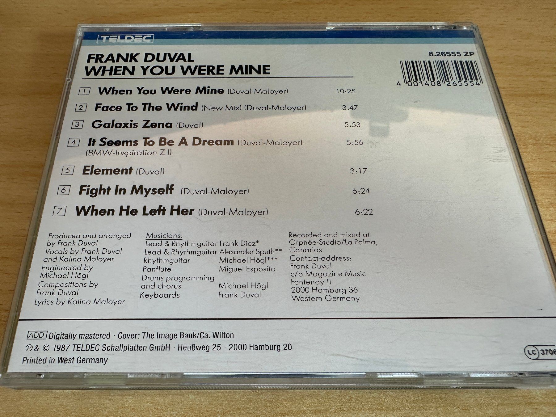 CD: Frank Duval – When You Were Mine – Usato da Rikon im Tösstal venduto da Alpenmutz 1