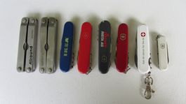 Schweizer Taschenmesser / Multitools Konvolut gut erhalte...
