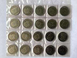 20 x 5 Franken Gedenkmünzen Ferdinand Holder 1980 Unz