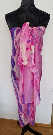 Sommerlicher Pareo in Lila-Pink Tönen onesize