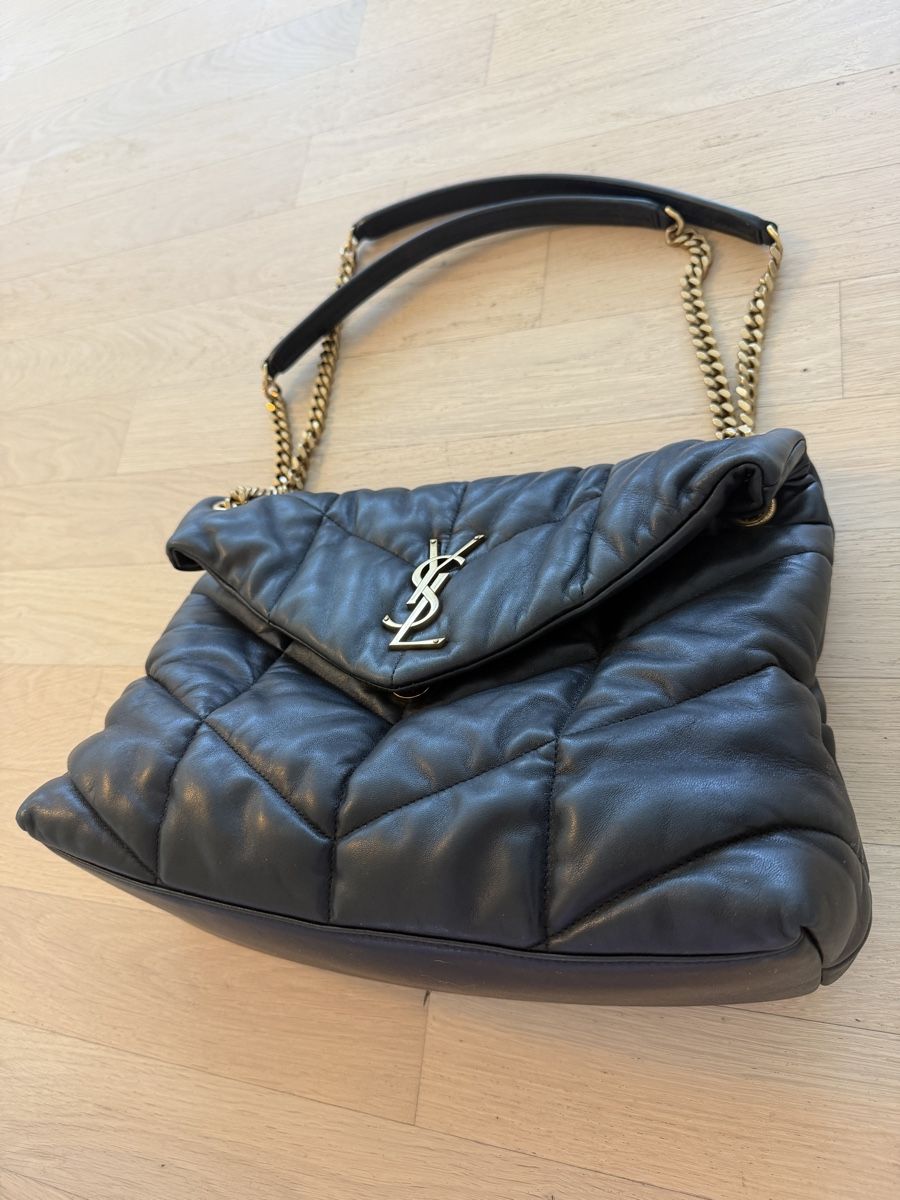 Saint Laurent Borse da donna: Saint Laurent Loulou Puffer Medium Black Leather – Nuovo (secondo la descrizione) da Effretikon venduto da MaisonNade 6