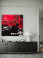 Abstraktes Bild 90x90x1.5cm
