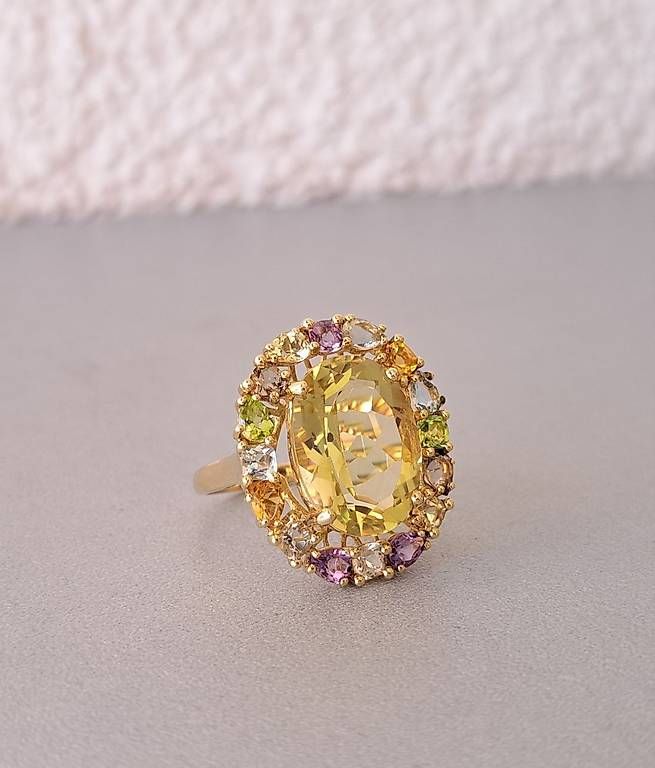 Anelli: Ring mit Lemonquarz in GG 375 – Usato da Stans venduto da wer_fd5f 2