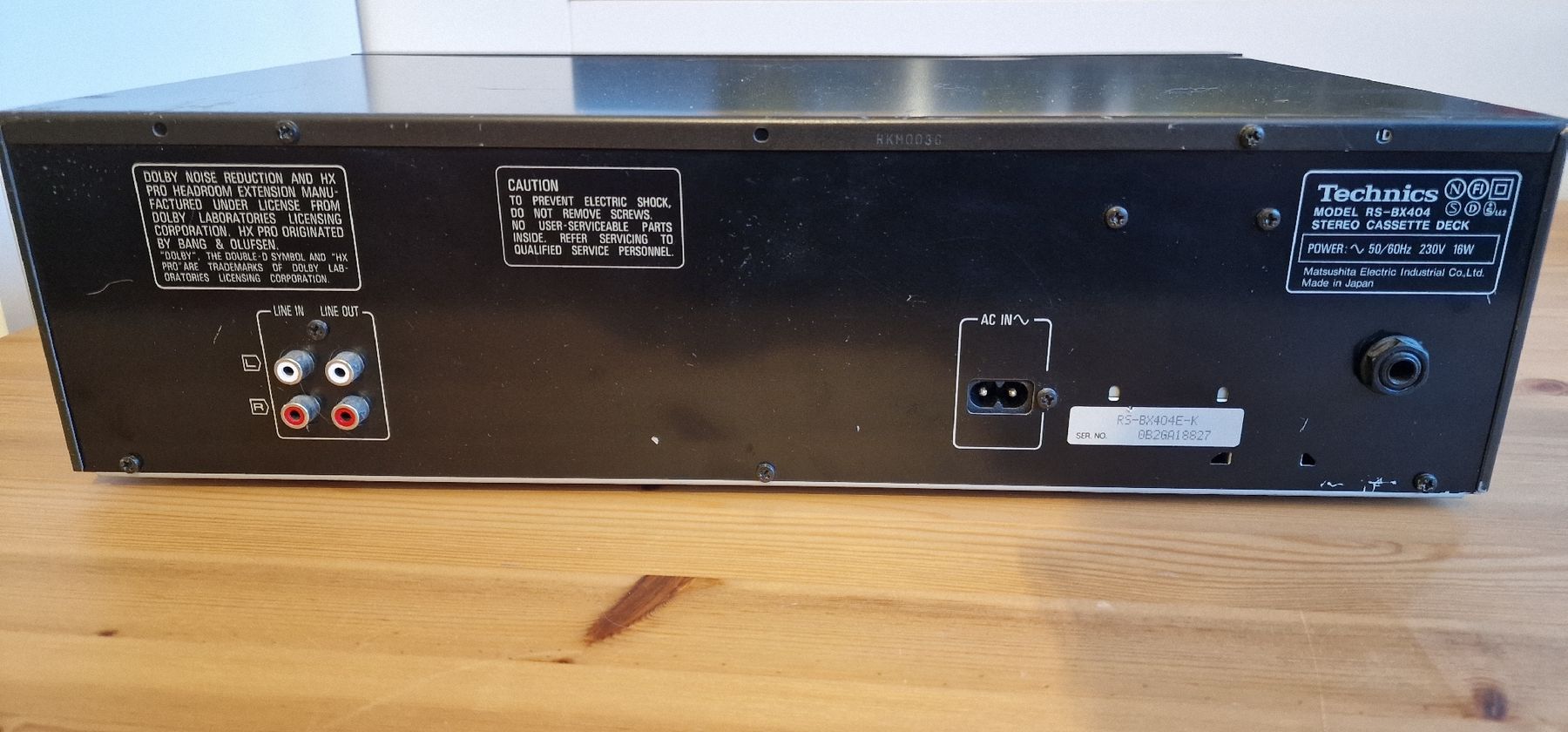 Musicassette: Technics RS-BX404 Stereo Kassettendeck  – Usato da Rheinfelden venduto da World-Traveler 4