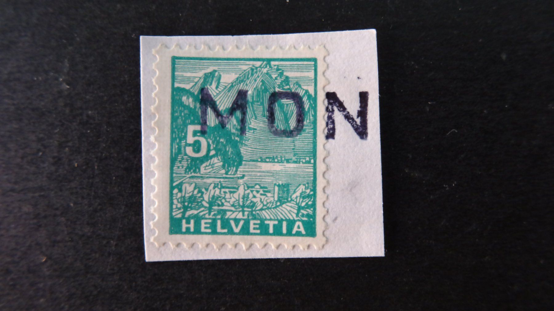 Tutti i francobolli: MON (Graubünden)  Stabstempel   50 – Usato da Anwil venduto da larks