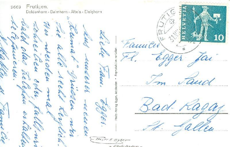 Cartes postales: Frutigen + ca. 1965 – D'occasion à Emmenbrücke par teestube 1