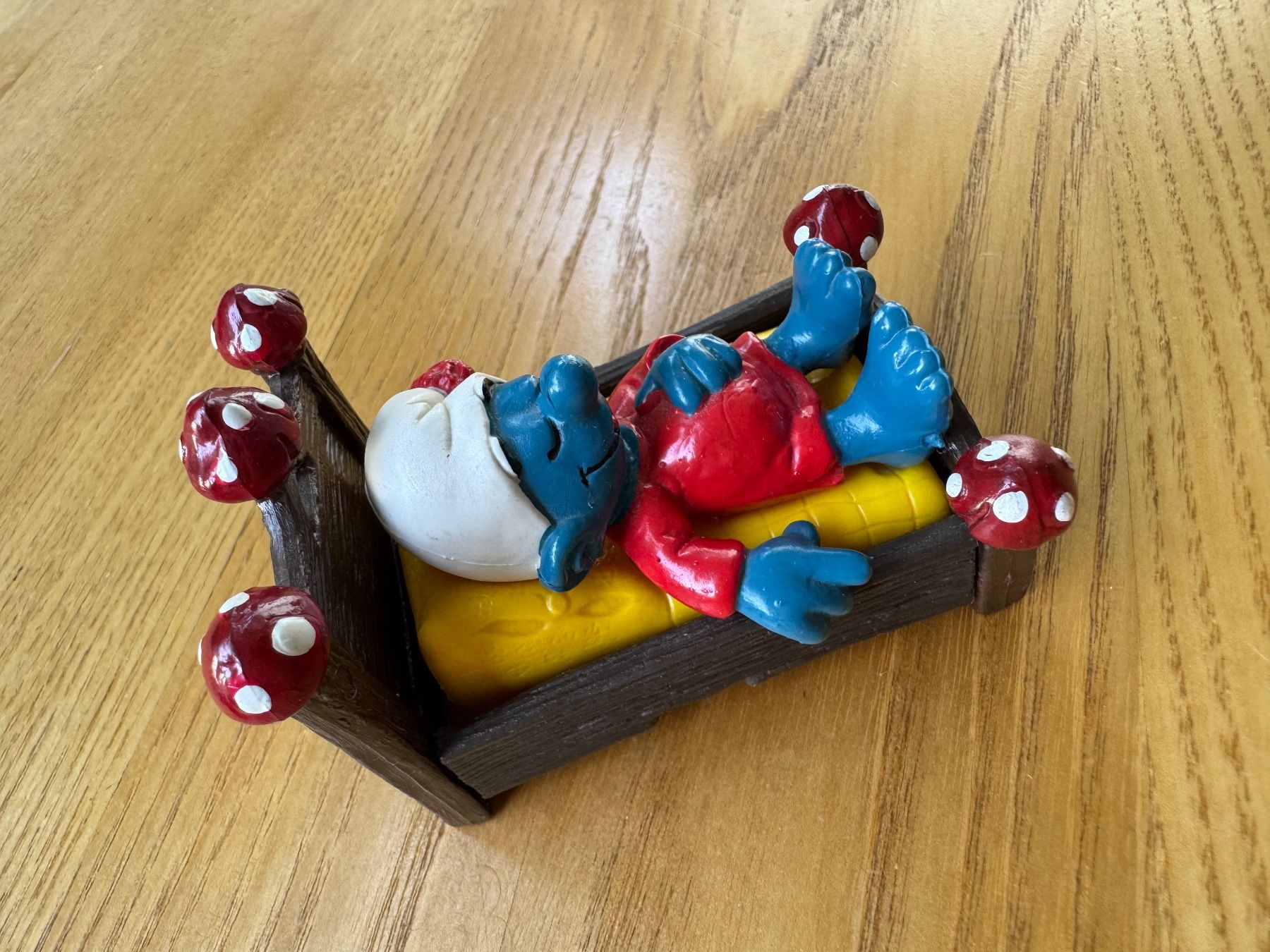 Figurines: Original Schlumpf Schleich - Schlumpf im Bett – D'occasion à Fislisbach par chili2006 2