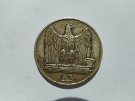Italien 5 Lira 1927