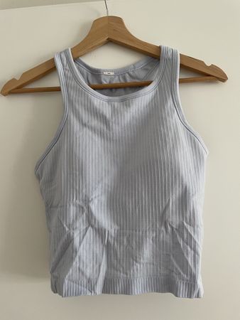 Lululemon Ebb to Street Cropped Racerback Tank Top Gr 6
