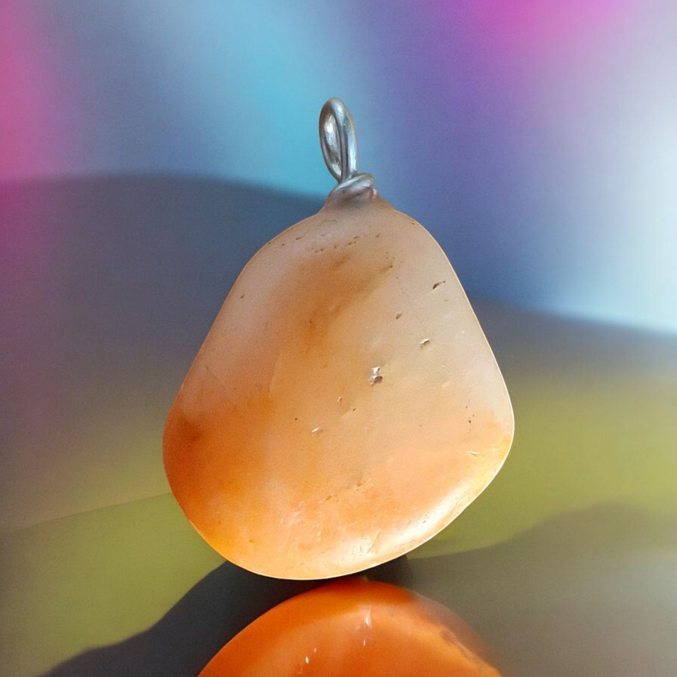 Pendentifs: Flusstein-Anhänger mit Silberdraht-Öse – Neuf avec emballage d'origine à Aarau par Schmuckhoehle_MD 8