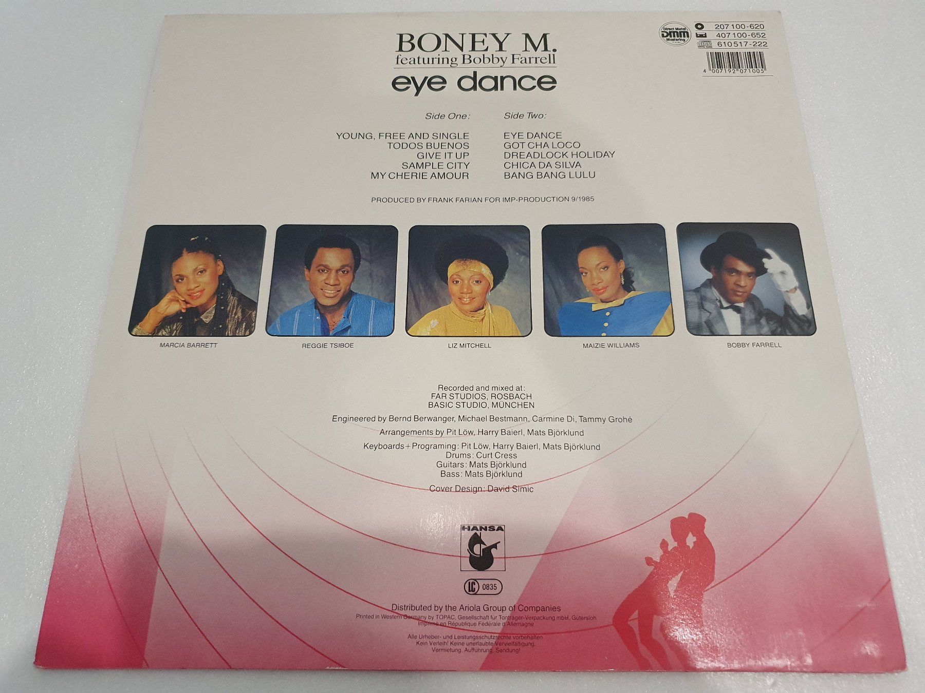 Schallplatten: Boney M. – Eye Dance – Gebraucht aus Uster von Vinyl-Leidenschaft 1