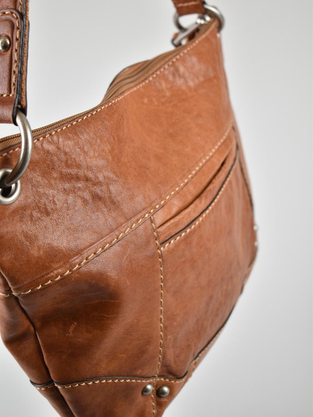 Fossil Borse da donna: Fossil Schultertasche, Leder, cognac – Usato da Nürensdorf venduto da 2ND_STORY 2