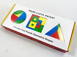 Frank Lloyd Wright Wooden Tray Puzzle Art Deco Design OVP