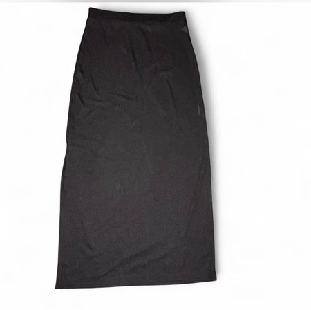 Damen Rock Schwarz mit Schlitz