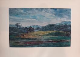 Aquarell mit Widmung