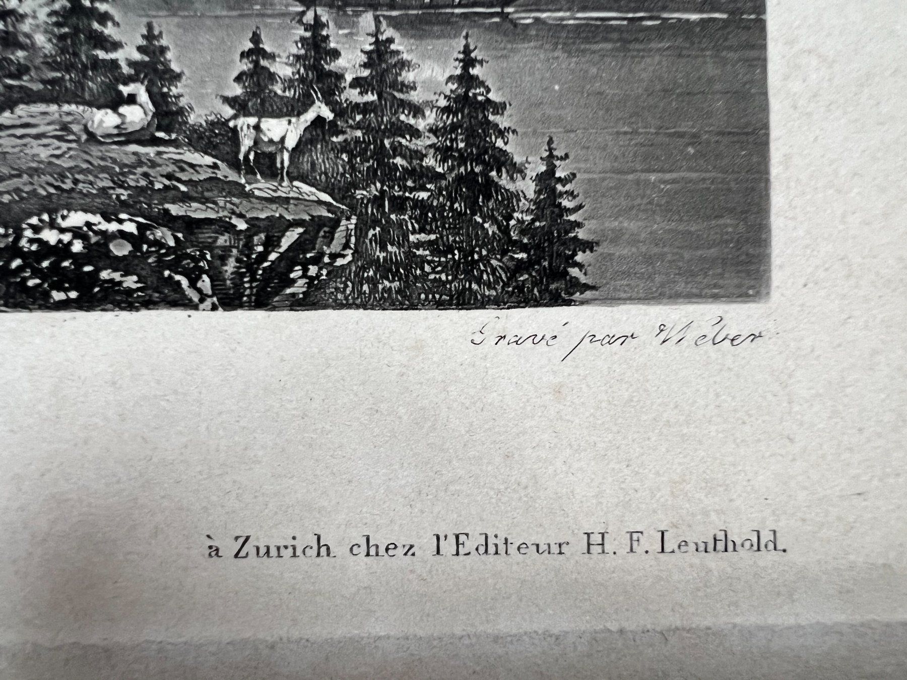 Incisioni: Interlaken Kupferstich H.F. Leuthold um 1840 – Usato da Unterseen venduto da Naga99 4