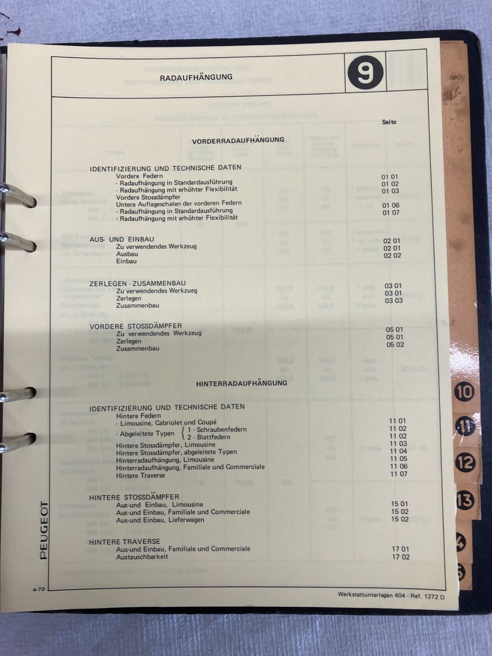 Libri: Werkstatthandbuch Peugeot 404 – Usato da Hämikon venduto da Armin15 8