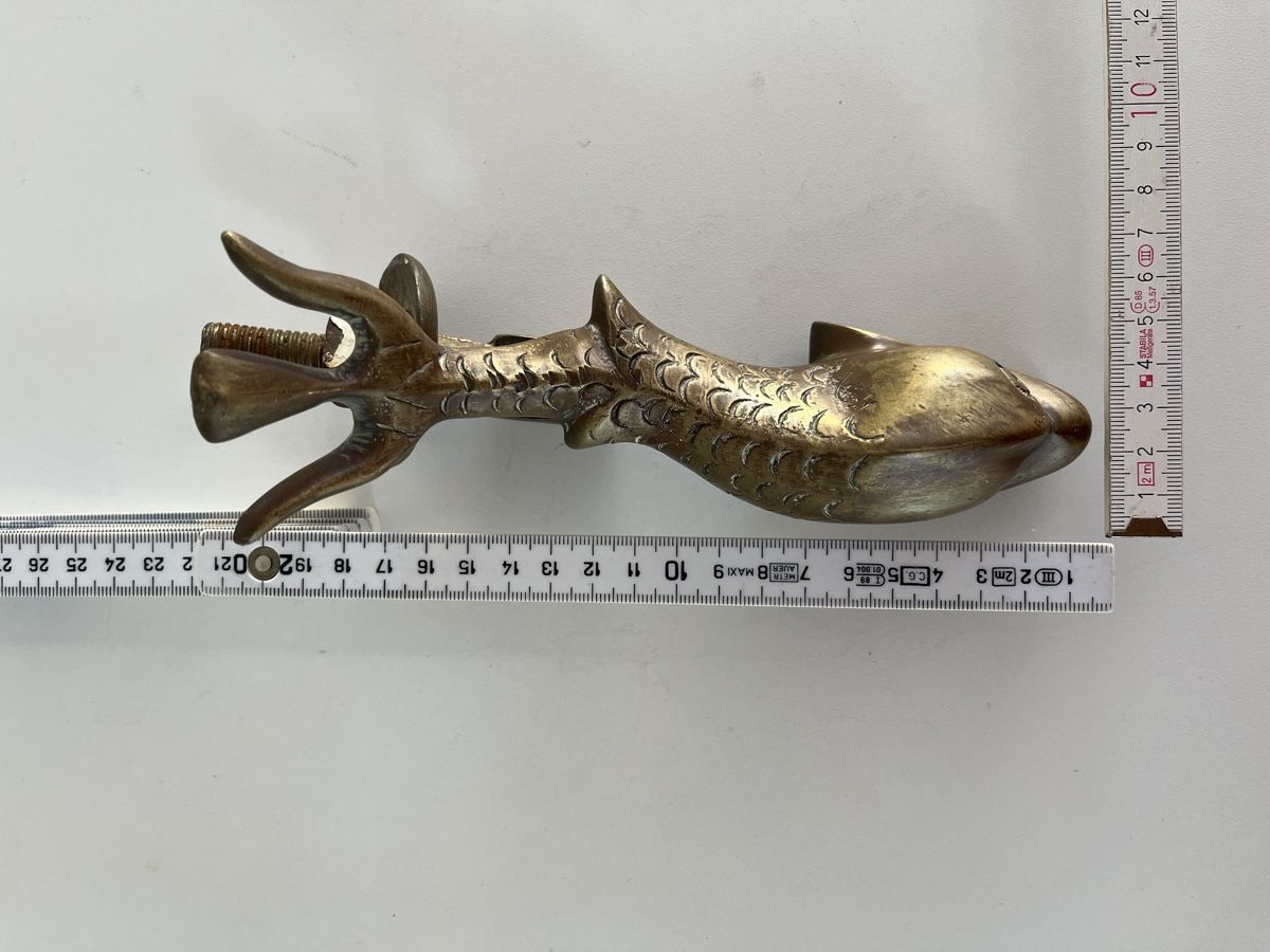 Chiavi & Serrature: alter, massiver Türklopfer aus Messing – Usato da Wetzikon ZH venduto da seli03 7