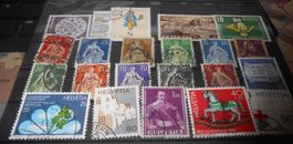 Briefmarken Sammlung Schweiz diverse Werte guter Zustand