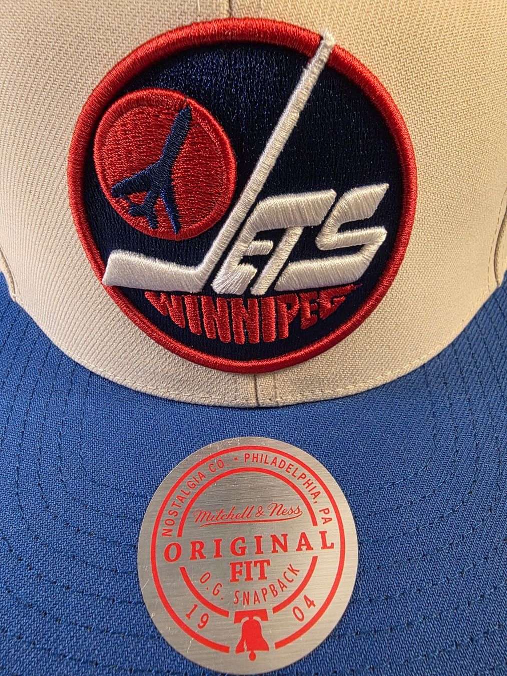 Mitchell & Ness Copricapi, berretti & cappellini: Cap Mitchell & Ness Original Fit Snapback Winnipeg Jets – Nuovo e nell'imballaggio originale da Mörigen venduto da Gadgeteer 4