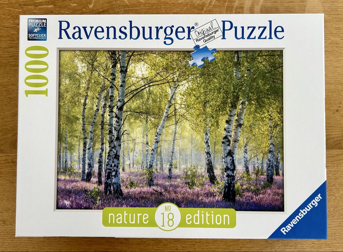 Ravensburger Puzzles: Ravensburger, 1000 Teile, Birkenwald, vollständig  – Neu (gemäss Beschreibung) aus Bühler von Schluempfli01