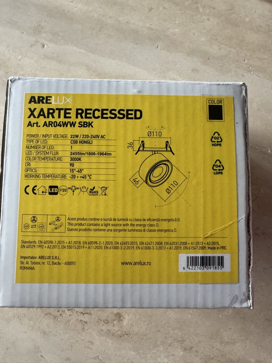 Lampade: Schwarzer LED Einbaustrahler, neu und stromsparend! – Nuovo e nell'imballaggio originale da Chur venduto da rau_6pvc 4