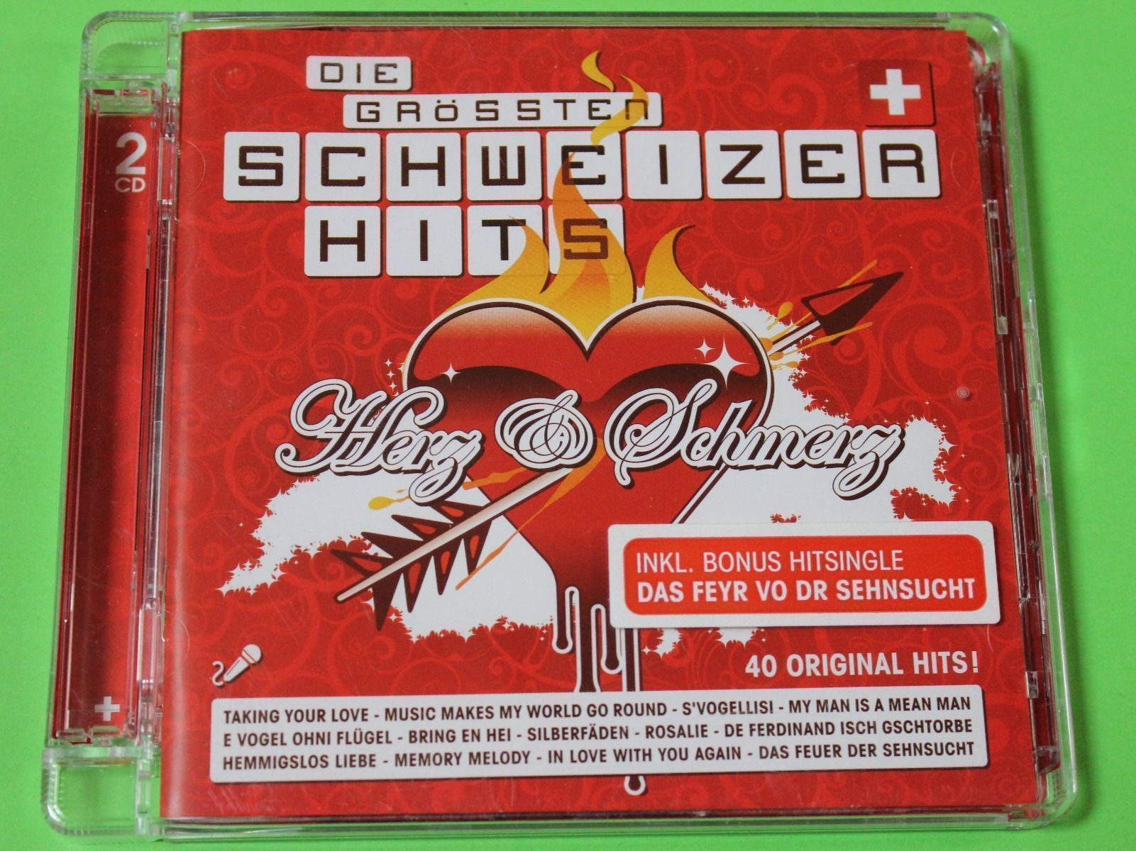 CD: Die grössten Schweizer Hits - Herz & Schmerz 2CDs 2008 – Usato da Tübach venduto da JamesStone 1
