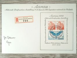 TR12 Enveloppe + Timbre Suisse 1938