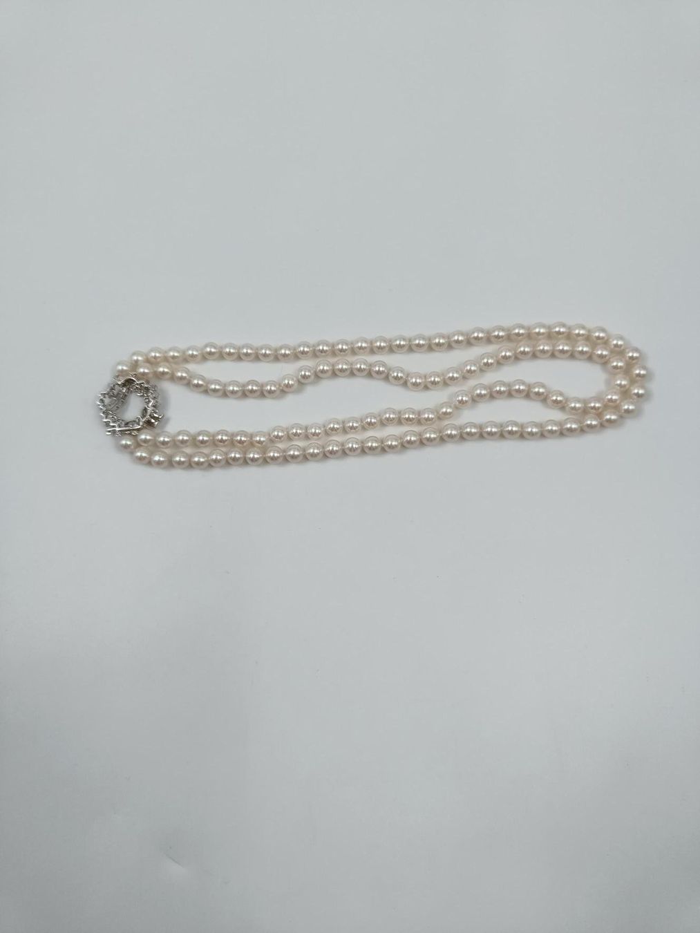 Catenine: AUSSERGEWÖHNLICHES PERLENCOLLIER MIT DIAMANTVERSCHLUSS – Usato da Luzern venduto da EdiGem 6