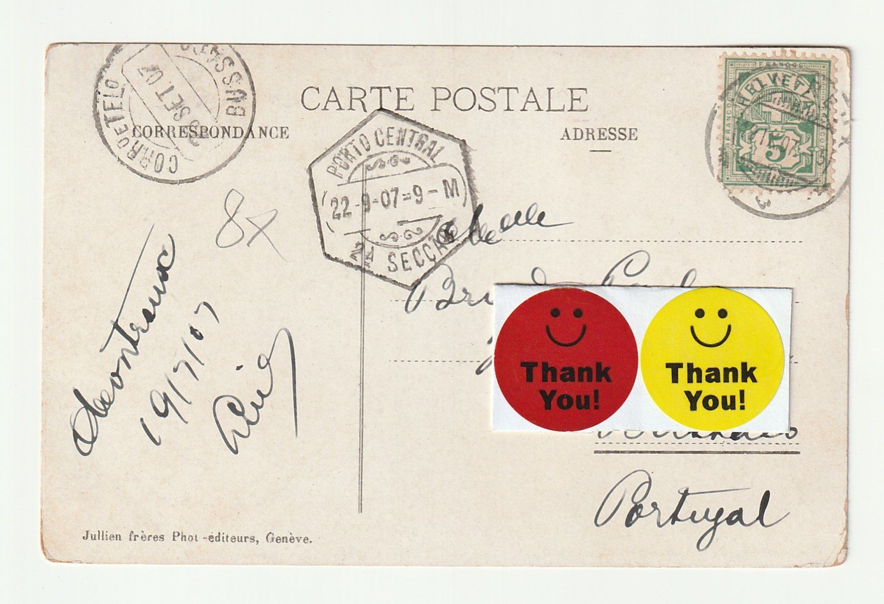 Cartes postales: Ansichtskarte Schloss Chillon 22.09.1907 – D'occasion à St. Gallen par Ricardo_Deals 1