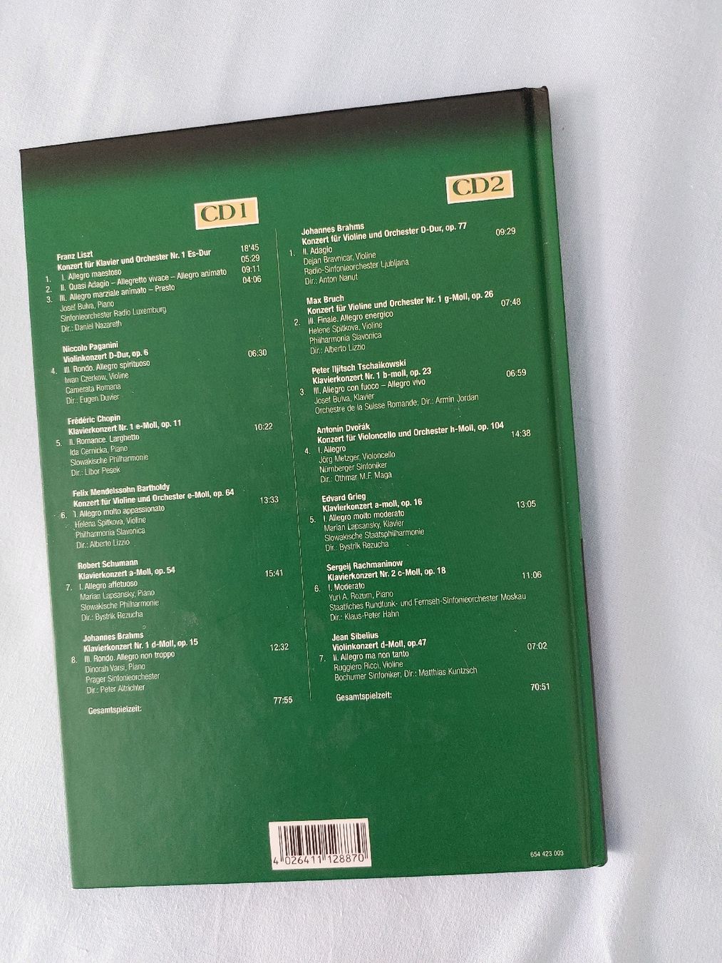 CD: Liszt Paganini Chopin Schumann Brahms Grieg – Nuovo (secondo la descrizione) da Zollikerberg venduto da Kui 1