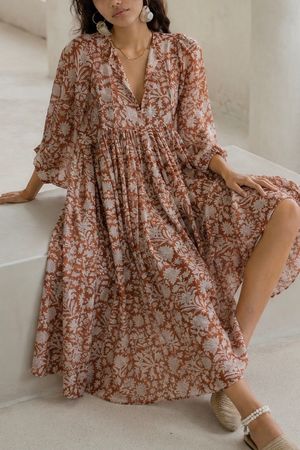 Daughters of India Kyra Midi Dress - Gr. S
