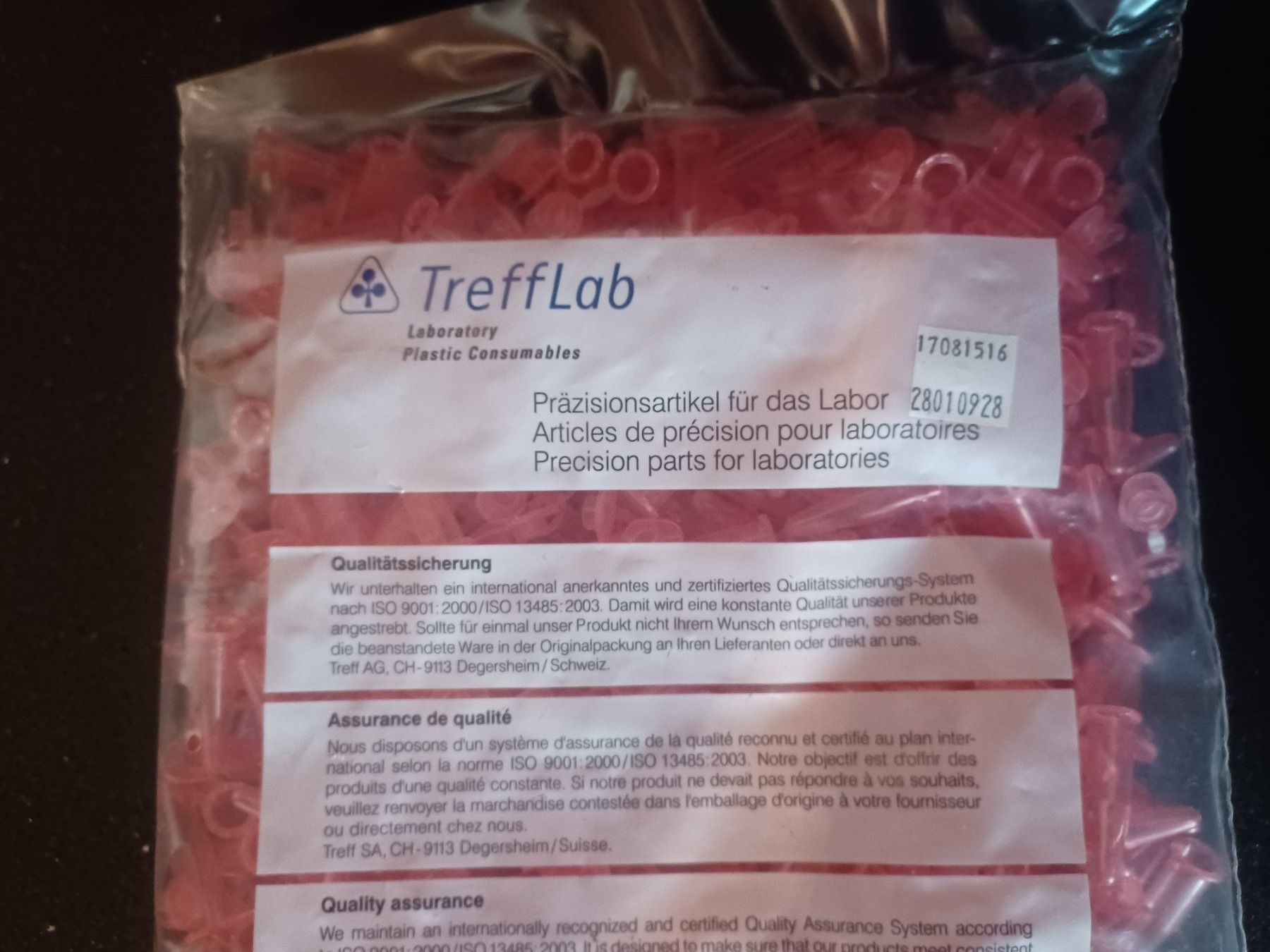 Behälter & Ähnliches: 0.5ml Micrtubes, Microcetrifuge tubes, Reaktionsgefässe Pink – Gebraucht aus Schupfart von philippb06 1