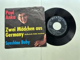 PAUL ANKA tolle rare Single Kult Zwei Mädchen aus Germany