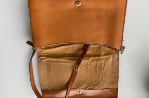 Taschen für Damen: Vintage Ledertasche hellbraun – Neu (gemäss Beschreibung) aus Füllinsdorf von Sunnebliemli7 3