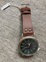 Herren Armbanduhr mit Lederarmband