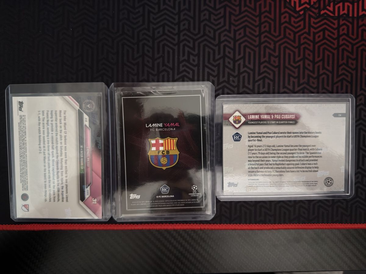 Topps Carte collezionabili: Yamal and Messi cards - Topps Now – Nuovo (secondo la descrizione) da Luzern venduto da gavigol30 1
