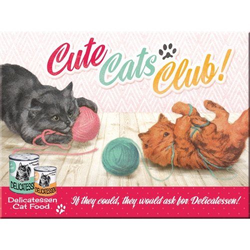 Calamite: Cute Cats Club Magnet 8x6cm – Nuovo e nell'imballaggio originale da Schiers venduto da Topflash74