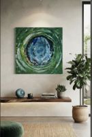 Gemälde " Das Auge" handmade 58×58