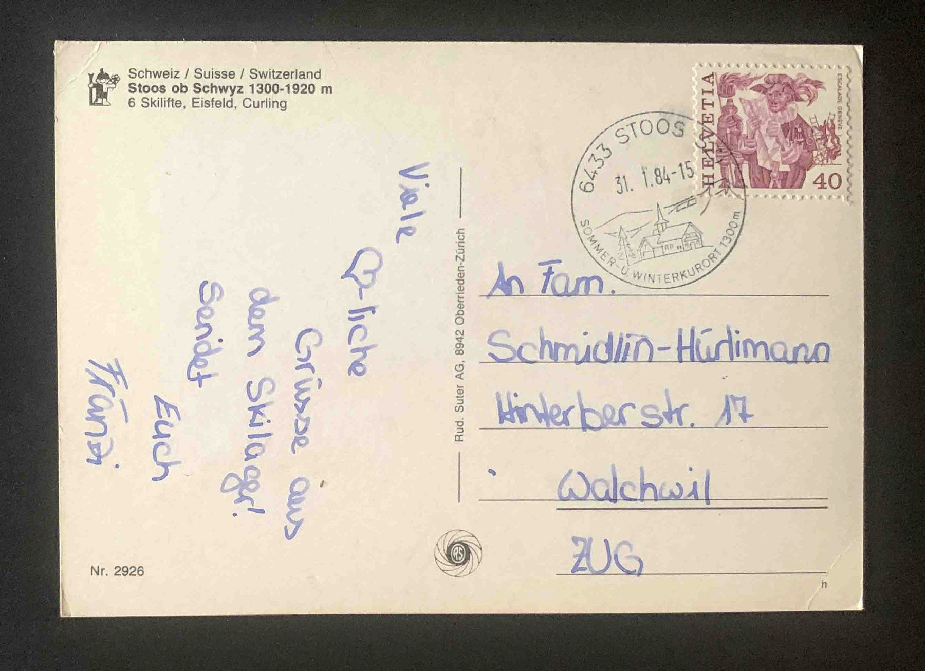 Cartes postales: AK Stoos ob Schwyz – D'occasion à Goldau par artelier1 1