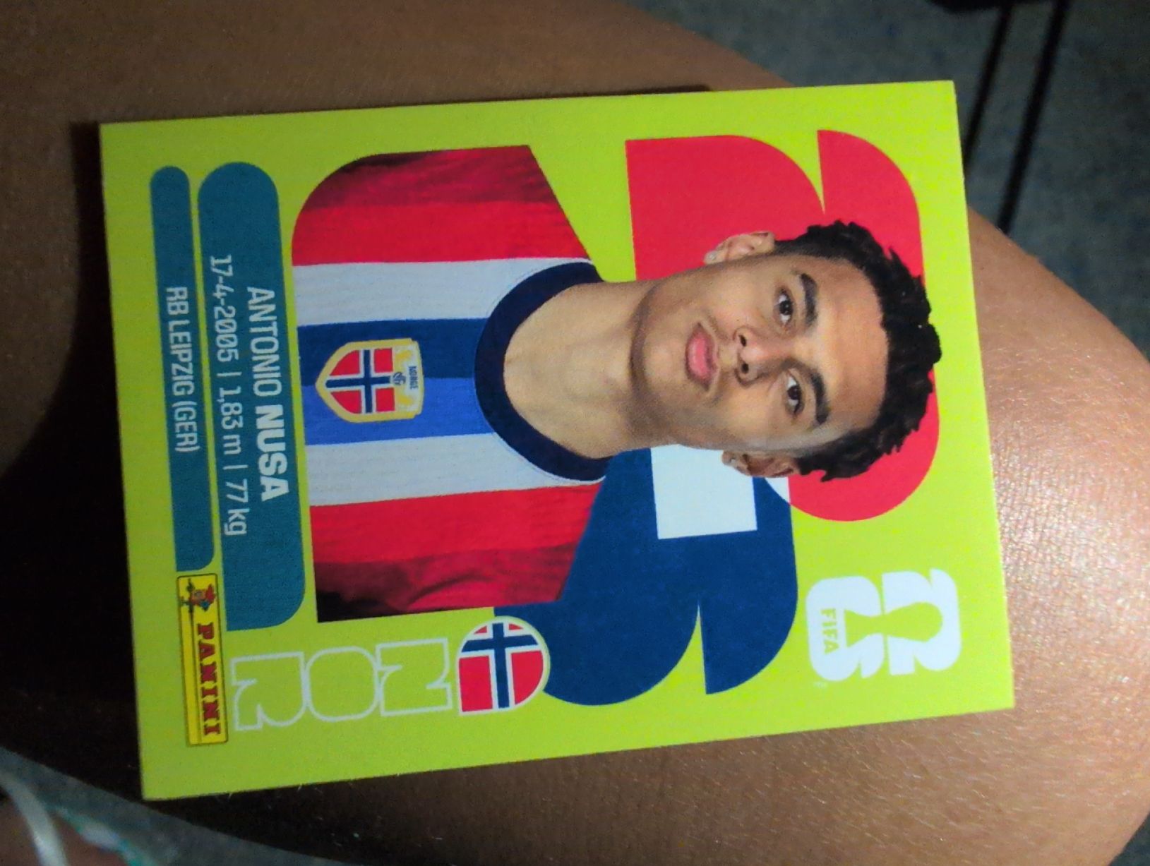 Panini Sammelbilder & Trading cards: Antonio Nusa NOR 19 – Neu und originalverpackt aus Lausanne von KarolyneBaiao