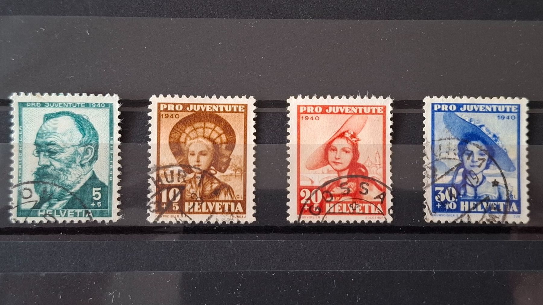 Tutti i francobolli: Serie Pro Juventute 1940 komplett – Usato da Steinmaur venduto da profitec01