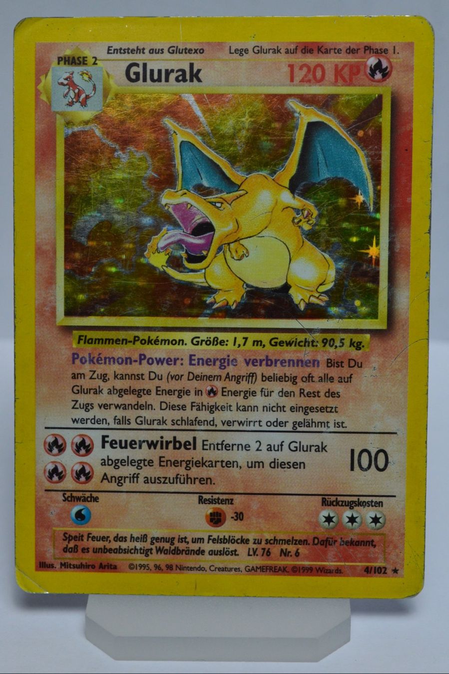Pokémon Carte collezionabili: Charizard / Glurak 4/102 - Base Set - DE - Pokémon – Usato da Winterthur venduto da blue_funk