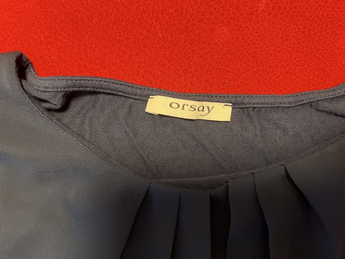 Orsay Camicette: Orsay Chiffonbluse Grösse 36 Dunkelblau Elegant Top Bluse – Usato da Thun venduto da Golden-Gate 2