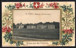 Präge-AK St. Gallen, Kaserne und Offizi
