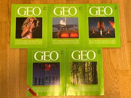 Magazin GEO 1984 Nr. 1–5 Januar bis Mai 5 Hefte