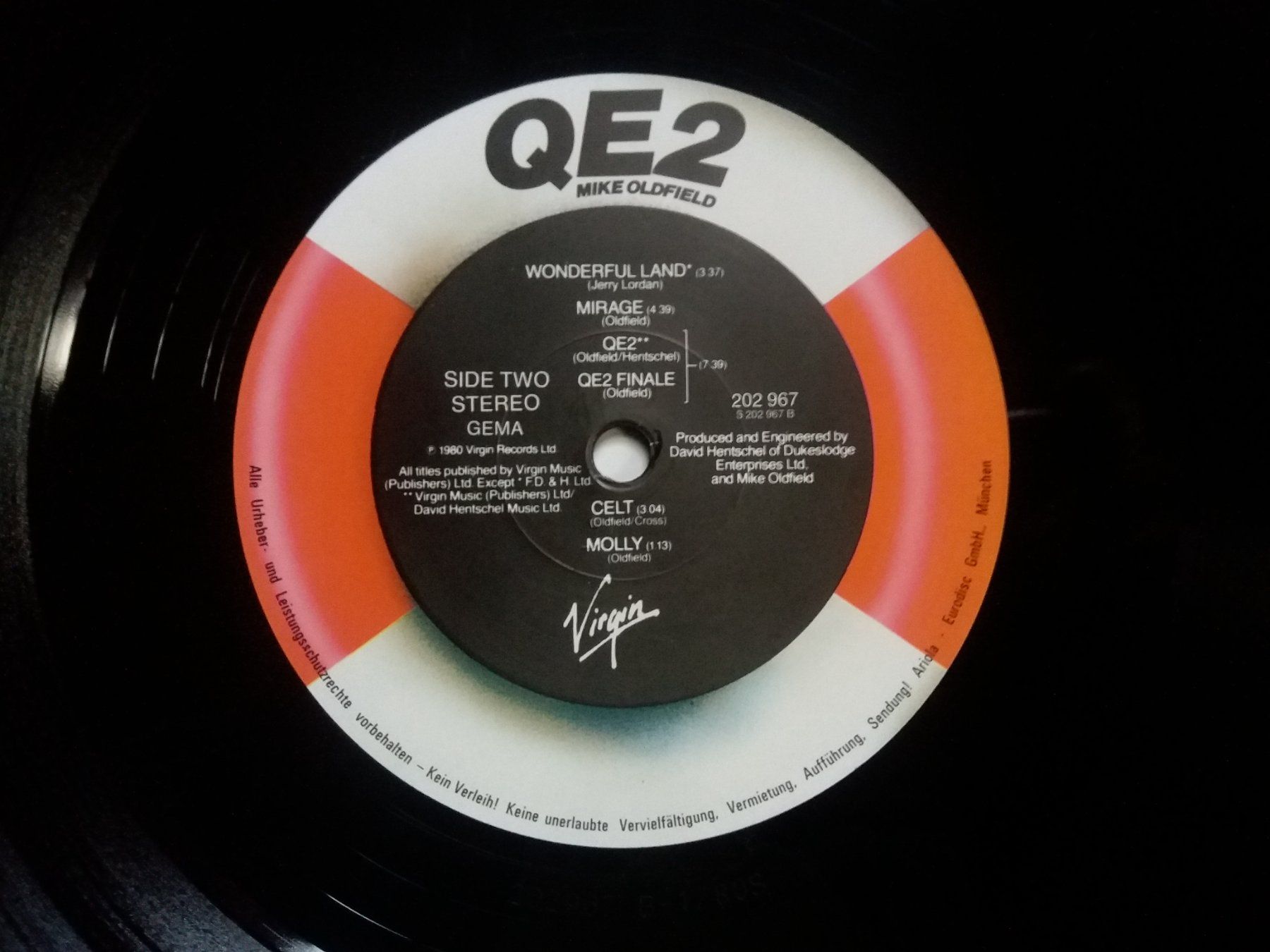 Dischi in vinile: LP (Mike Oldfield) QE2 – Usato da Meyrin venduto da toutatis 3