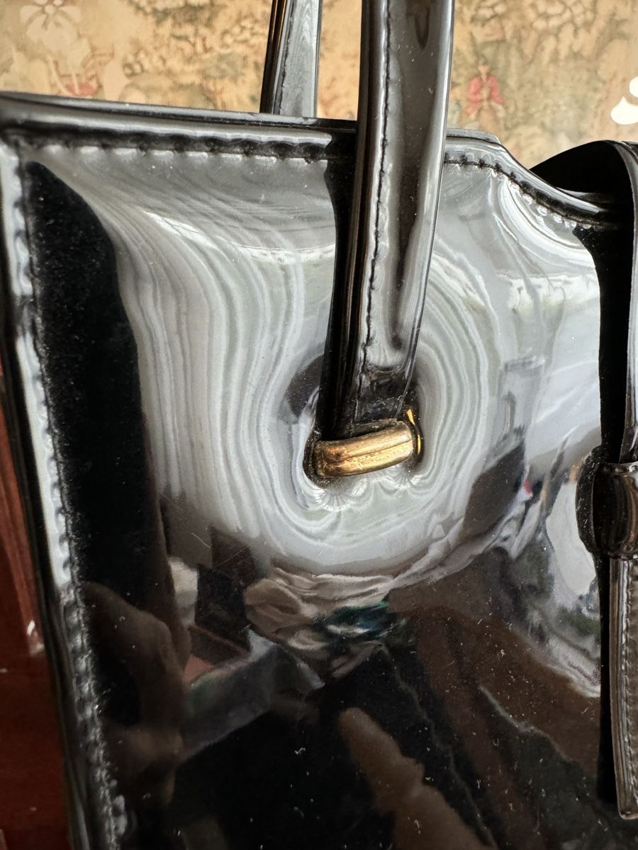 Borse da donna: Lackleder Vintage Tasche – Usato da Obfelden venduto da cesarina10 3